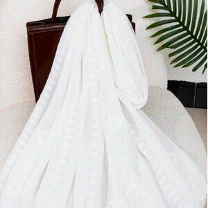 White Flower Embroidery Dupatta